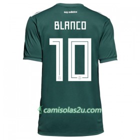 Camisolas de Futebol México Blanco 10 Equipamento Principal Copa do Mundo 2018 Manga Curta